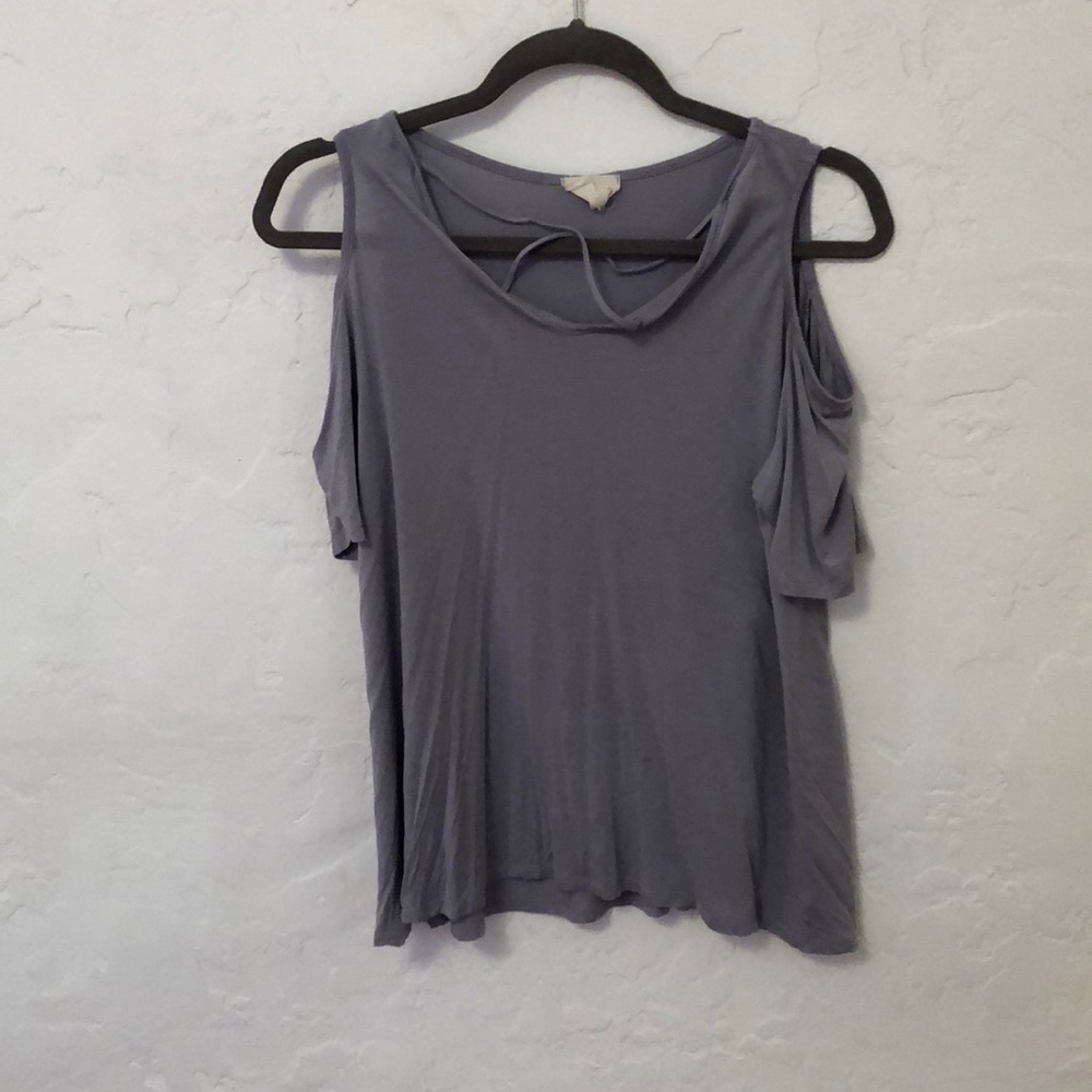 light blue cutout top